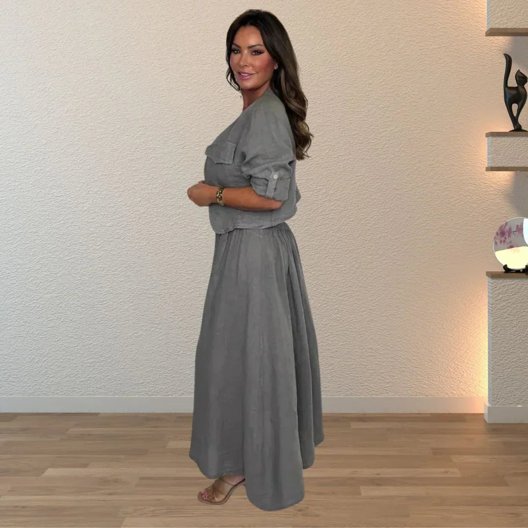 Anelise™ Set aus Baumwolle mit klarem Schnitt / Freiheit, du selbst zu sein – mit Stil und Komfort!