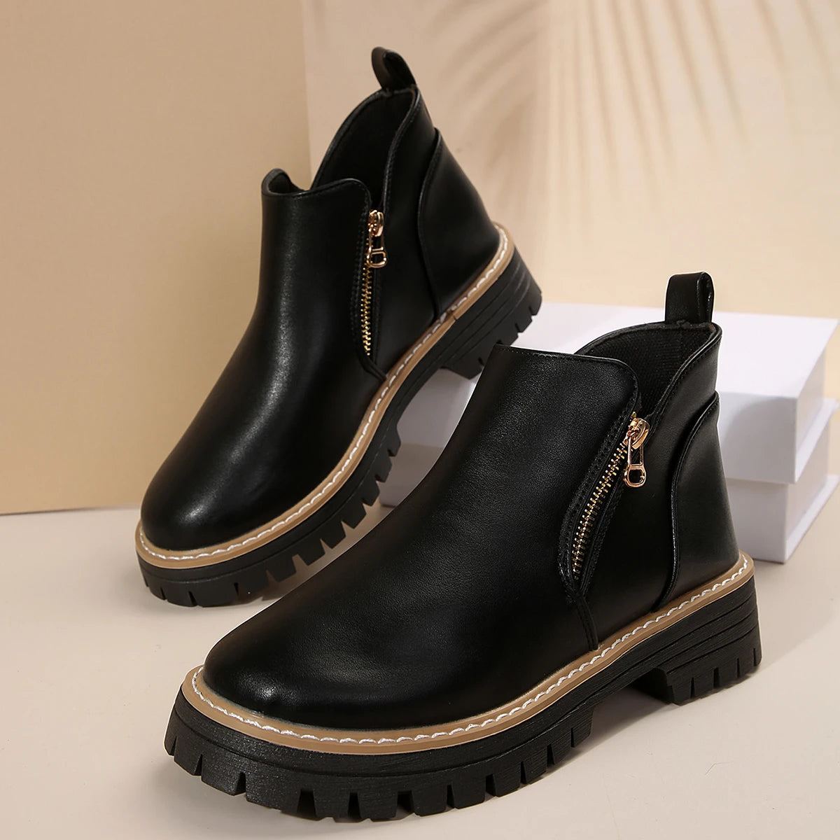 Kallix™ Stiefeletten mit Seitlichem Reißverschluss