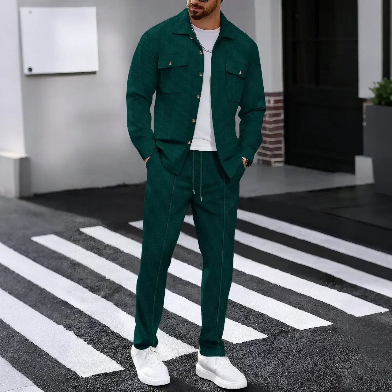 Dominus Elite™ Set mit Moderner Jacke und Slim-Fit-Hose