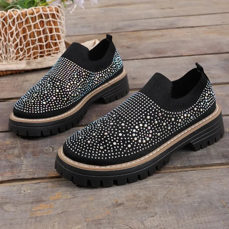 Urbaner Glanz™ Slip-On Sneaker mit Profilplateau