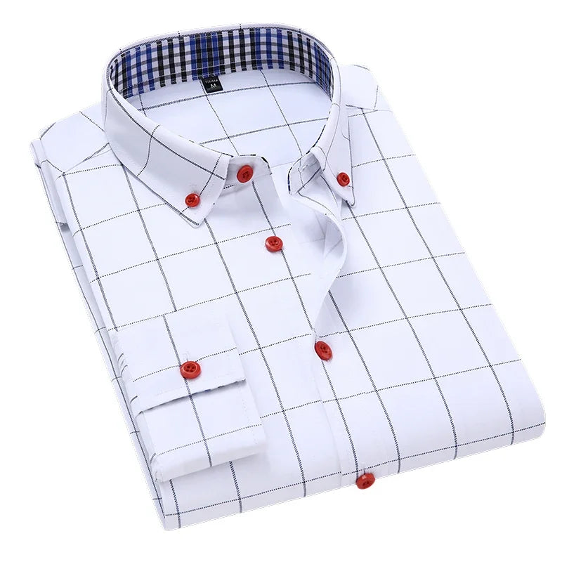 Hemd Alaric™ mit Button-Down-Kragen, Karomuster und Kontrastknöpfen