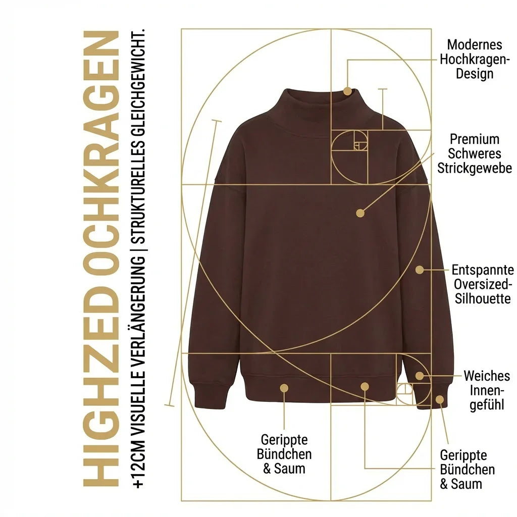 SoftLayer - Sweatshirt aus Hochwertigem, Dickem Strick mit Modernem Stehkragen!