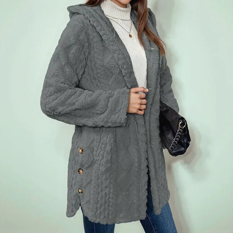 Winterfeld™ Long Fit Fleece Mantel / Komfort und Charme an den Kältesten Tagen!