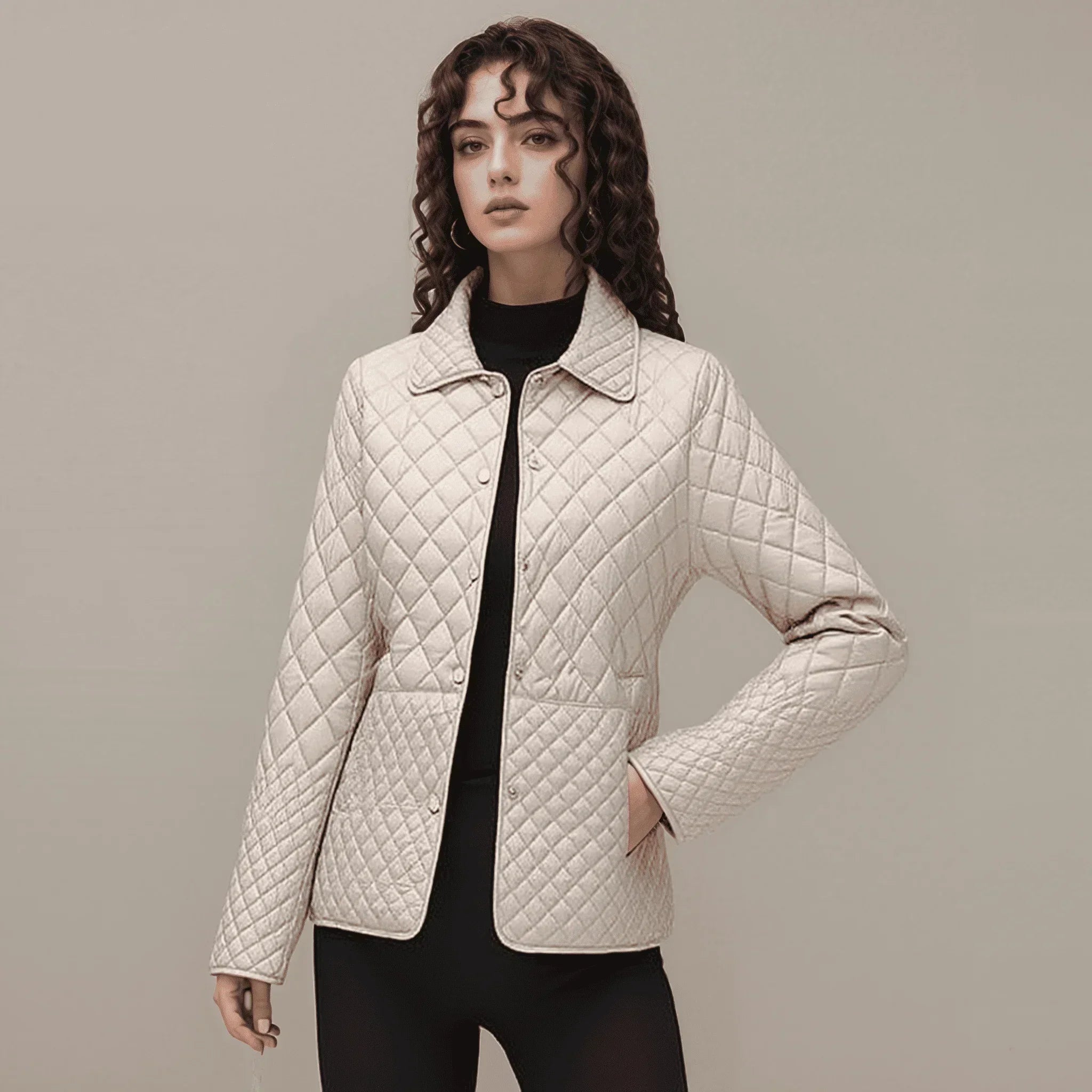 Evoke™ Steppjacke mit Baumwolle und Steppstruktur / Raffinesse und Leichtigkeit für Lhren Eleganten Winter!
