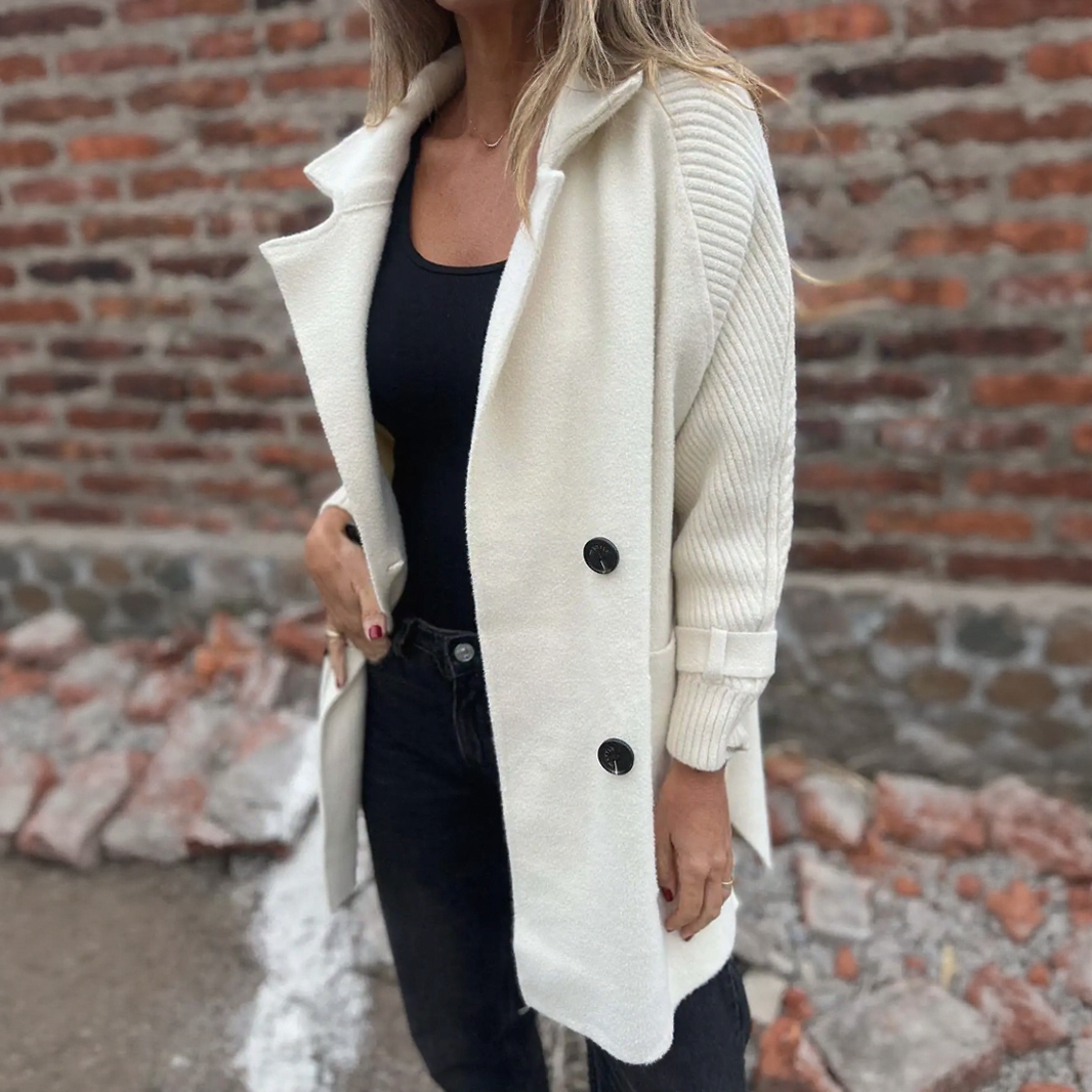 FrostLine Eleganz™ Jacke aus Hochwertiger Gekämmter Wolle mit Gerippten Ärmeln und Eleganten Schnallen / Die Perfekte Balance Zwischen Modernität, Komfort und Zeitlosem Stil!