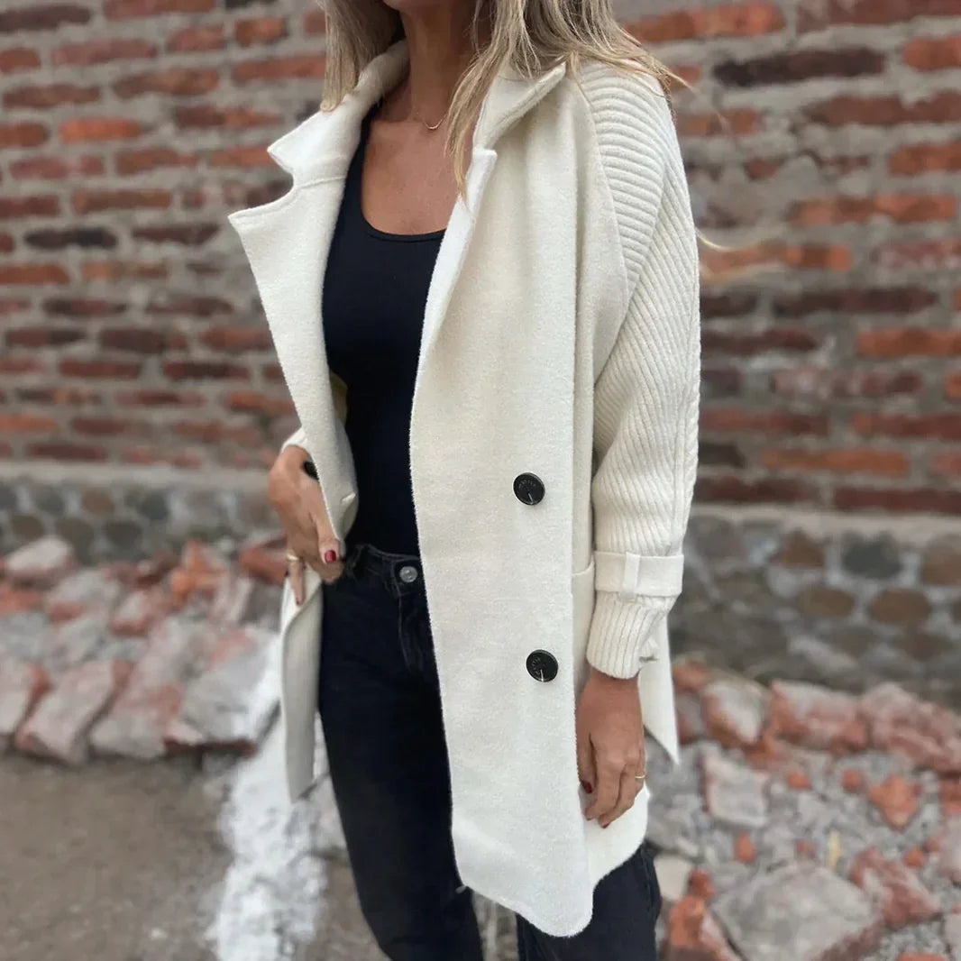 FrostLine Eleganz™ Jacke aus Hochwertiger Gekämmter Wolle mit Gerippten Ärmeln und Eleganten Schnallen / Die Perfekte Balance Zwischen Modernität, Komfort und Zeitlosem Stil!