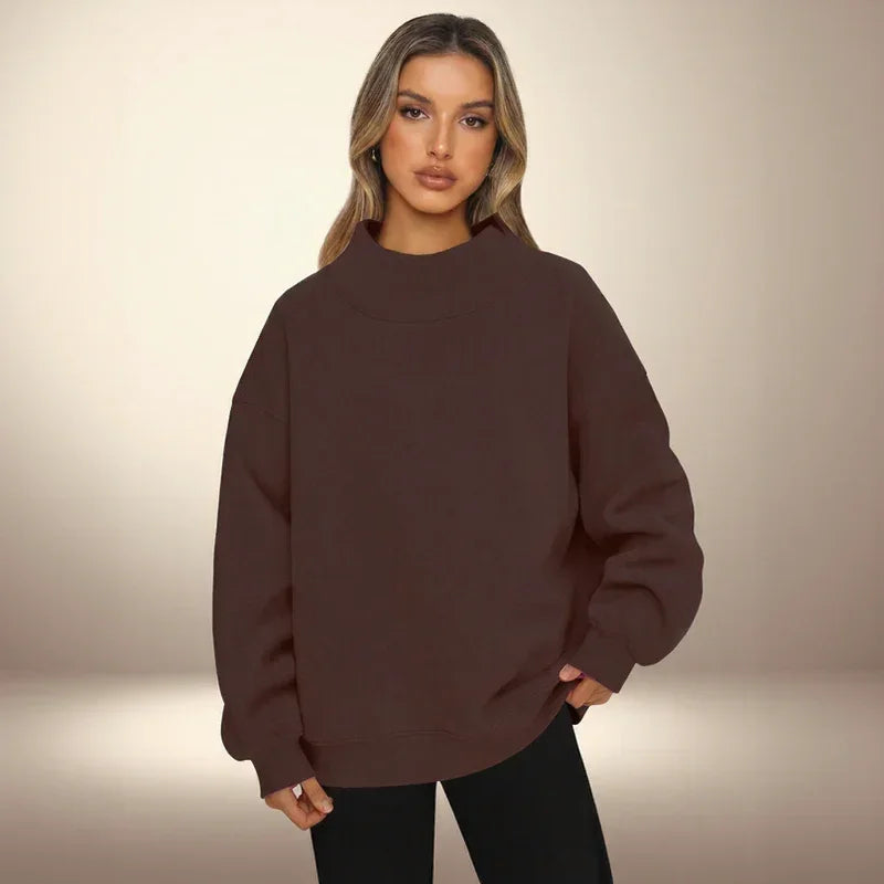 SoftLayer - Sweatshirt aus Hochwertigem, Dickem Strick mit Modernem Stehkragen!