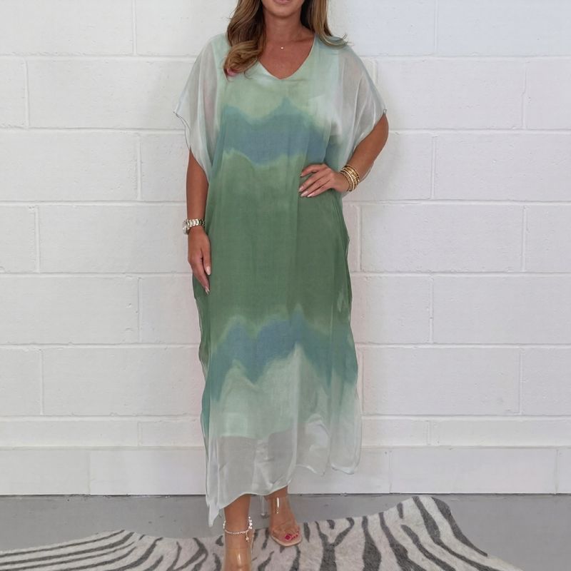 Doha™ Voile-Kleid-Set mit Schleier-Effekt und Kimonoärmeln