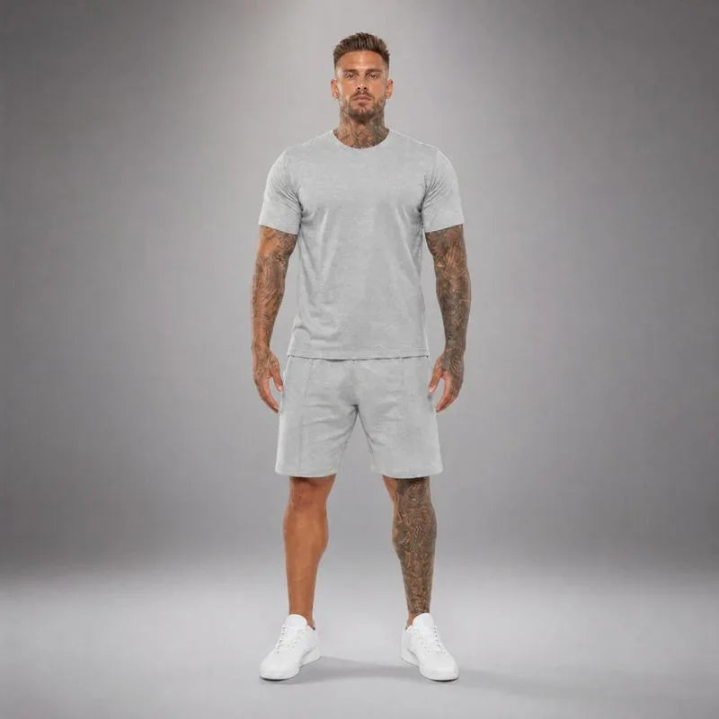 Bryan™ Basic-T-Shirt- und Shorts-Set mit Seitentaschen