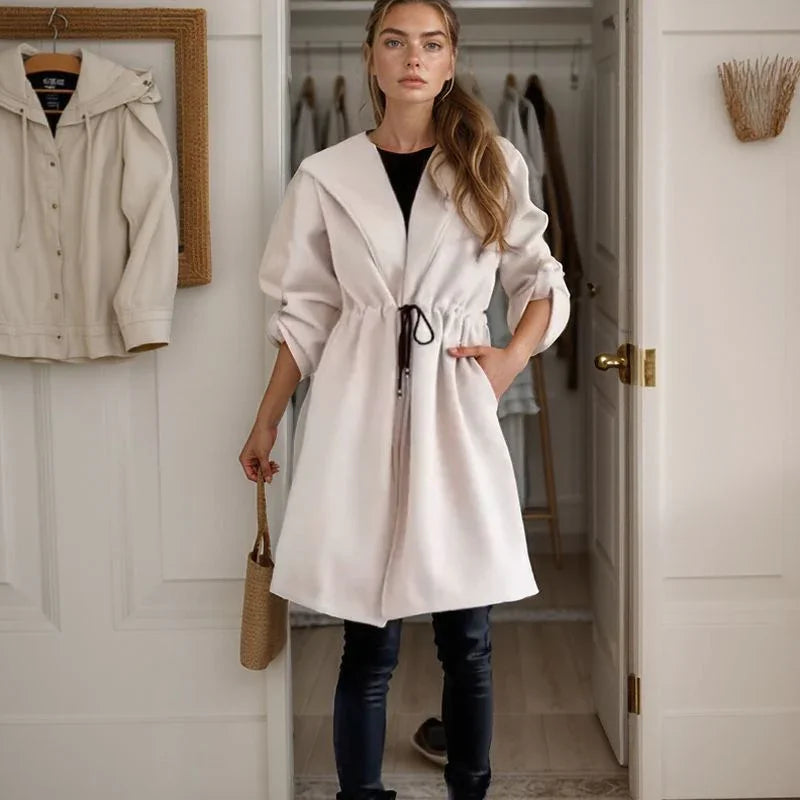 Nordlicht™-Mantel aus Geripptem Strick mit Verstellbarer Passform / Schicker Minimalismus, der Jedes Outfit Aufwertet!