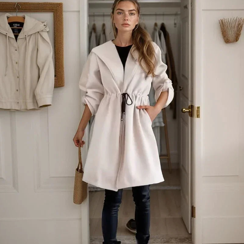 Nordlicht™-Mantel aus Geripptem Strick mit Verstellbarer Passform / Schicker Minimalismus, der Jedes Outfit Aufwertet!