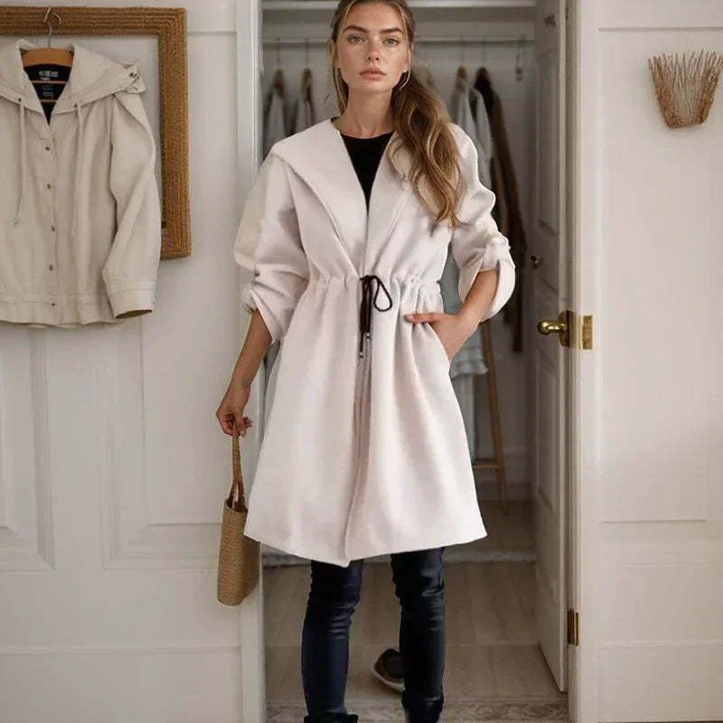 Nordlicht™-Mantel aus Geripptem Strick mit Verstellbarer Passform / Schicker Minimalismus, der Jedes Outfit Aufwertet!