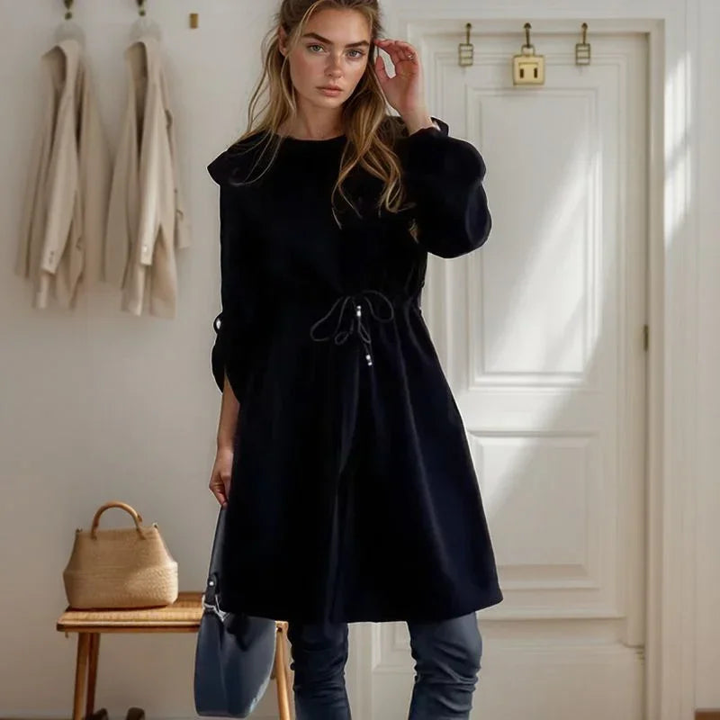Nordlicht™-Mantel aus Geripptem Strick mit Verstellbarer Passform / Schicker Minimalismus, der Jedes Outfit Aufwertet!