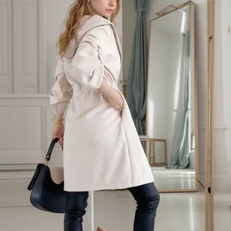 Nordlicht™-Mantel aus Geripptem Strick mit Verstellbarer Passform / Schicker Minimalismus, der Jedes Outfit Aufwertet!