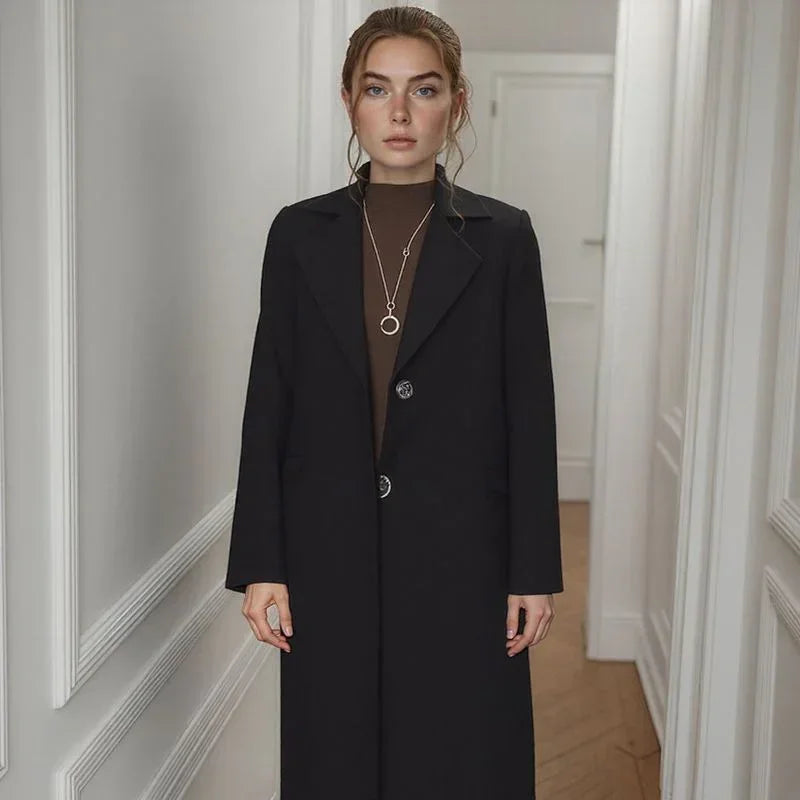 Lady Luxe™ Mantel mit Samtfutter / Ein eleganter Klassiker, der mit Charme wärmt!