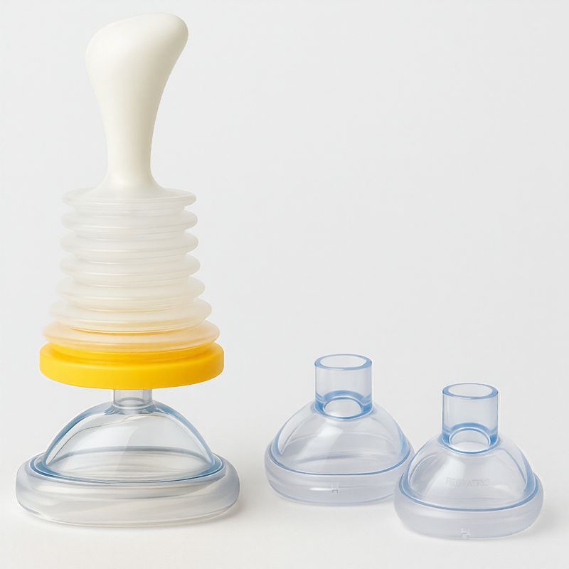 Anti-Erstickungs-Rettungsmaske mit Druckpumpe / Praktikabilität und Sicherheit zum Greifen nah