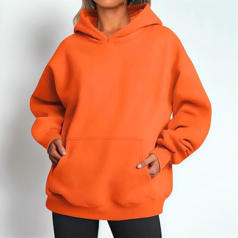 Damen-Hoodie aus Komfort-Strick mit Lockerer Kapuze und Weitem Schnitt / Der Zeitlose Klassiker für Jeden Tag!