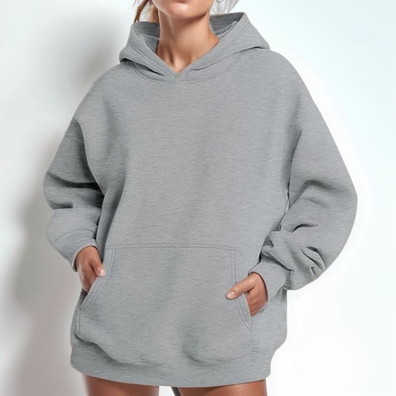 Damen-Hoodie aus Komfort-Strick mit Lockerer Kapuze und Weitem Schnitt / Der Zeitlose Klassiker für Jeden Tag!