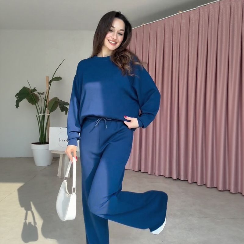 Beauty™ Sweatshirt-Set aus weichem Stoff mit samtiger Oberfläche / Anspruchsvoller Minimalismus für den Alltag!