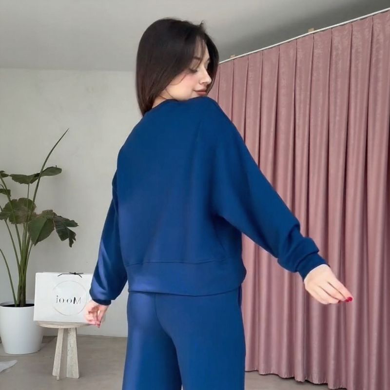 Beauty™ Sweatshirt-Set aus weichem Stoff mit samtiger Oberfläche / Anspruchsvoller Minimalismus für den Alltag!