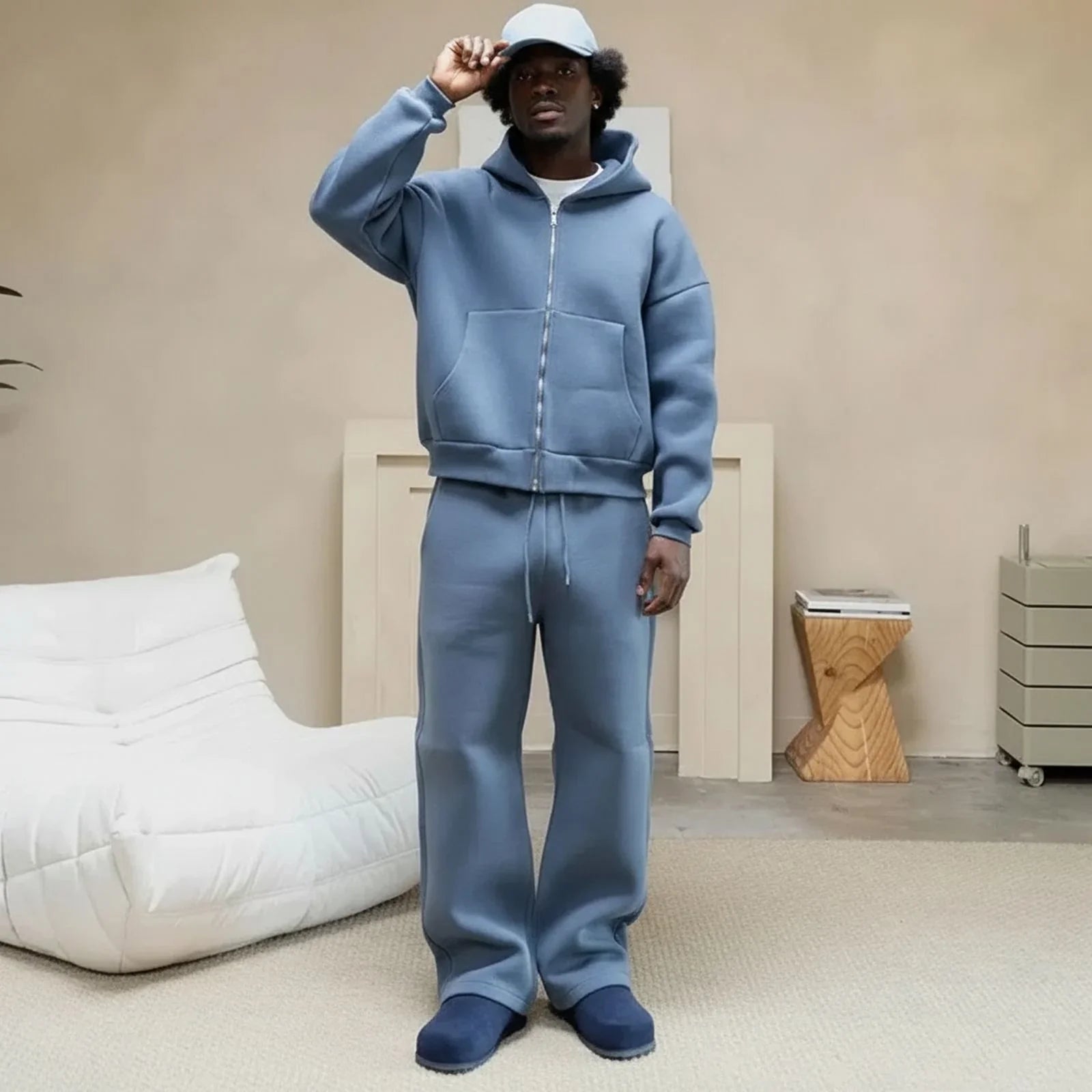 The Bull™ Sweatshirt-Set mit hochwertigem Stoff und Oversized-Passform / Präsenz, Gewicht und authentischer Stil!