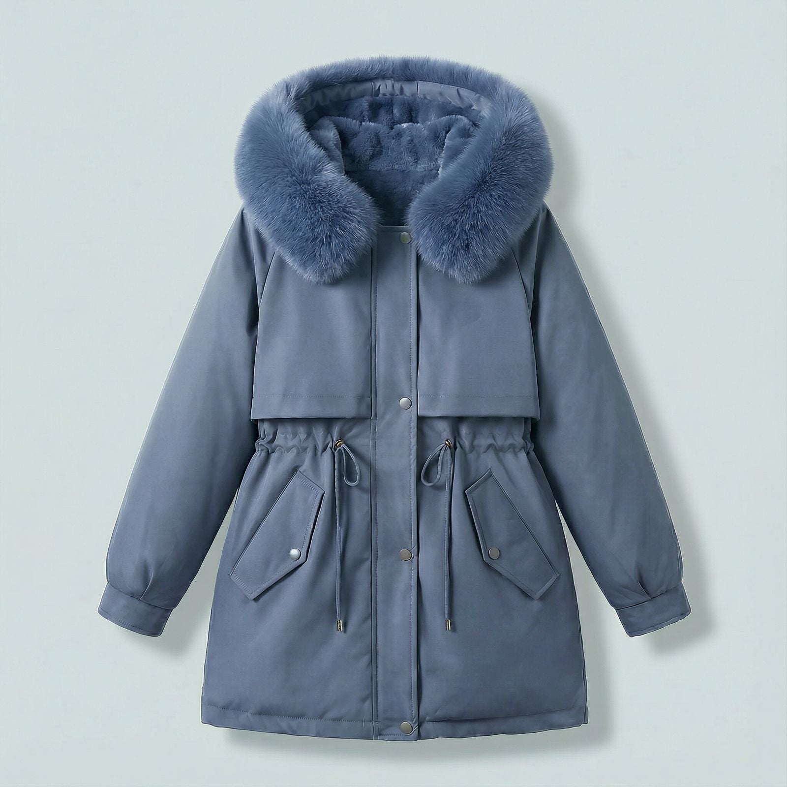 Borealis™ Jacke mit hochwertigem Plüschkragen und strukturierter Passform / Thermische Eleganz für Damen mit Präsenz!