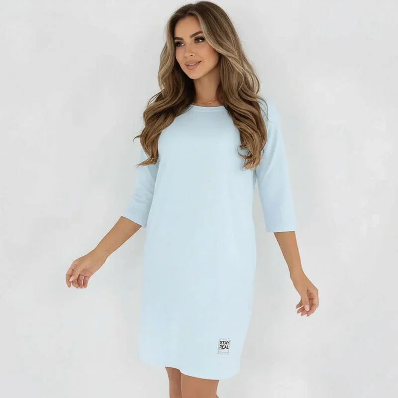 Daily™-Kleid aus Comfort-Strick mit 3/4-Ärmeln / Das elegante Basic, das die Figur vorteilhaft betont, ohne einzuengen!