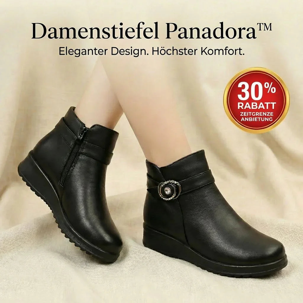 Damenstiefel Panadora™ mit Thermofutter und rutschfester orthopädischer Sohle.