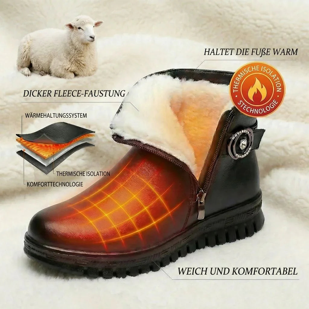 Damenstiefel Panadora™ mit Thermofutter und rutschfester orthopädischer Sohle.