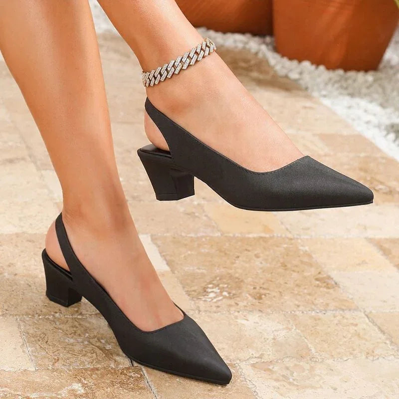 Solenne™ Damen-Lederschuh mit Komfortabsatz