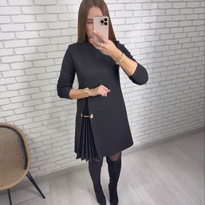Genua™ Kleid mit skulpturalem Plissee-Cut-out