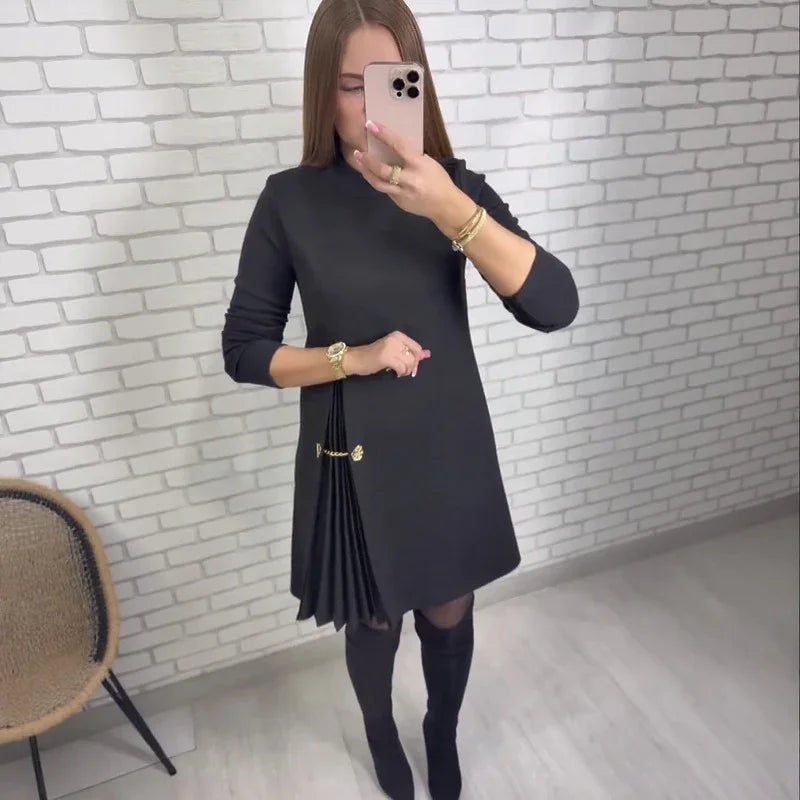 Genua™ Kleid mit skulpturalem Plissee-Cut-out