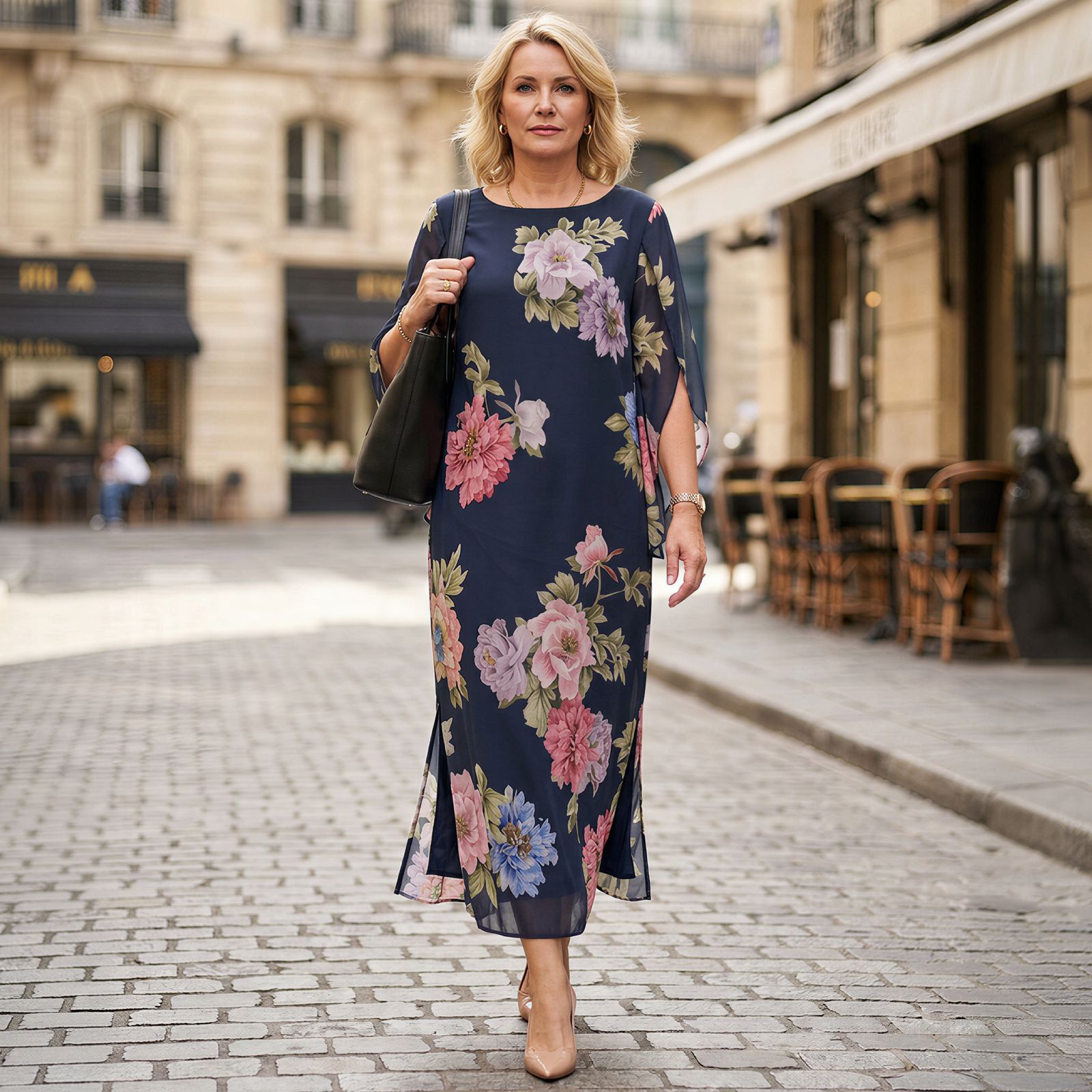 Isabel™ Maxikleid aus Premium-Viskose mit floralem Print