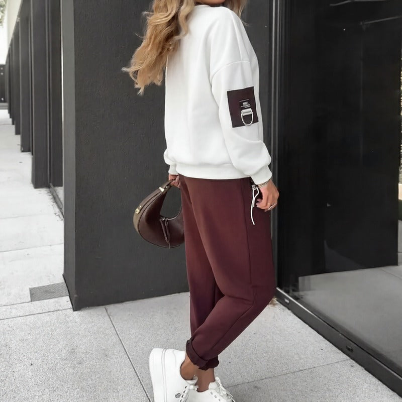 Havanna™ Set mit V-Ausschnitt-Bluse und modernem Look