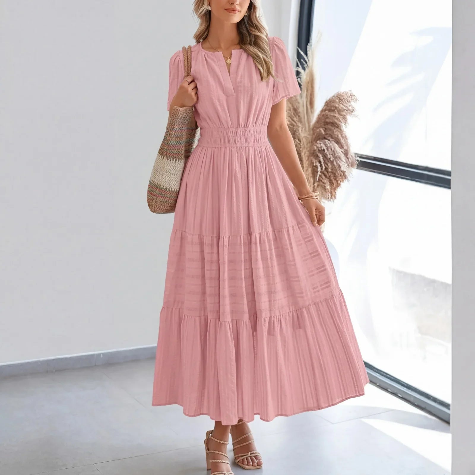 Floriana™ Kleid mit Stufenrock und Betonter Taille