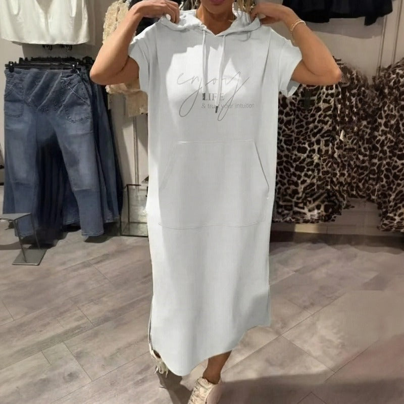 Nora™ Kleid mit Kapuze und funktionaler Fronttasche