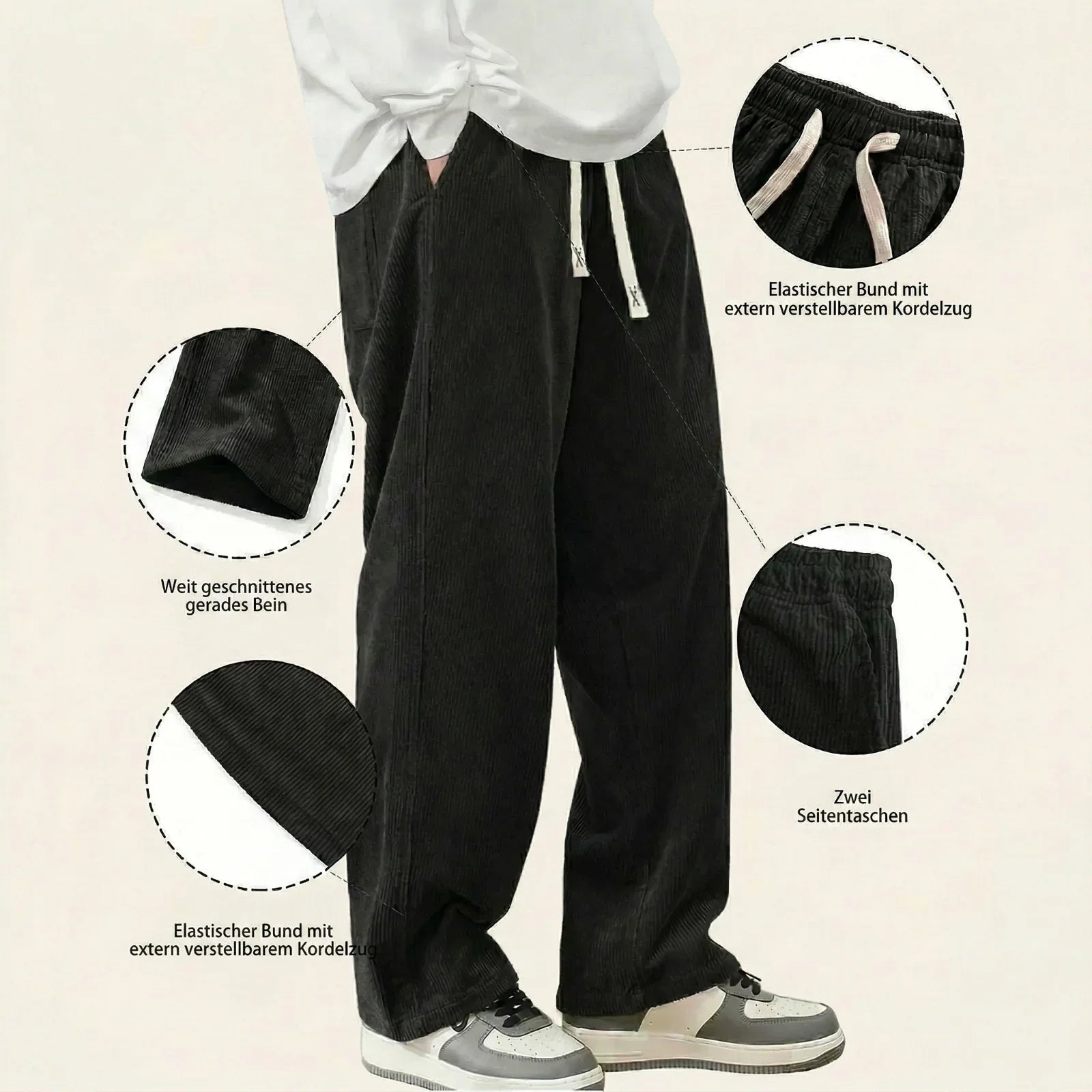 Atlas™-Hose mit Strukturstoff und geradem Schnitt