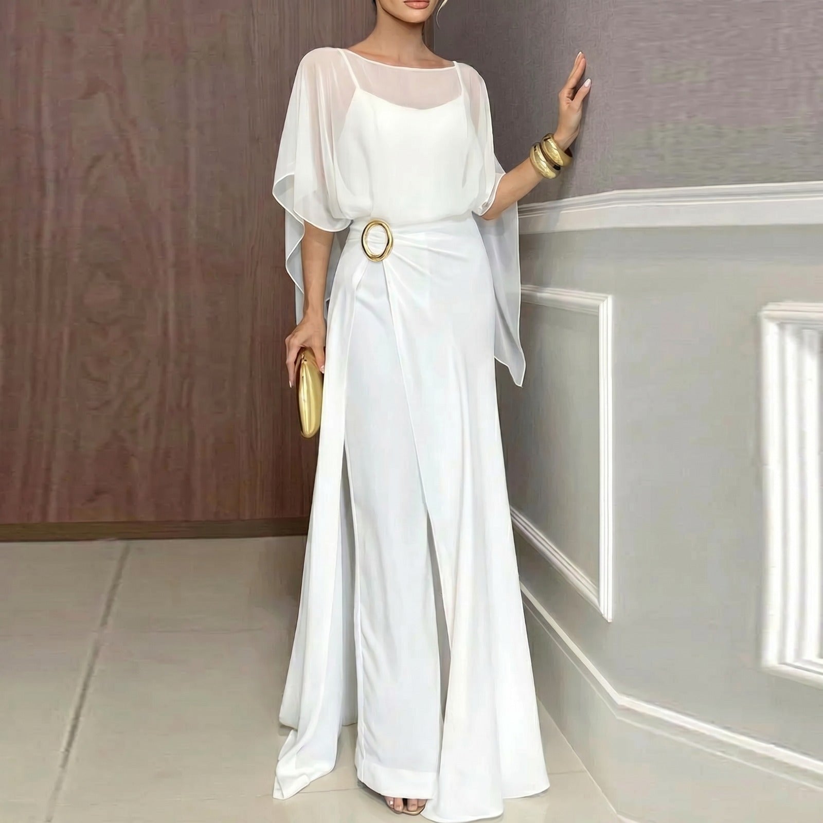 Hermine™ Jumpsuit-Set mit transparenter Überlage