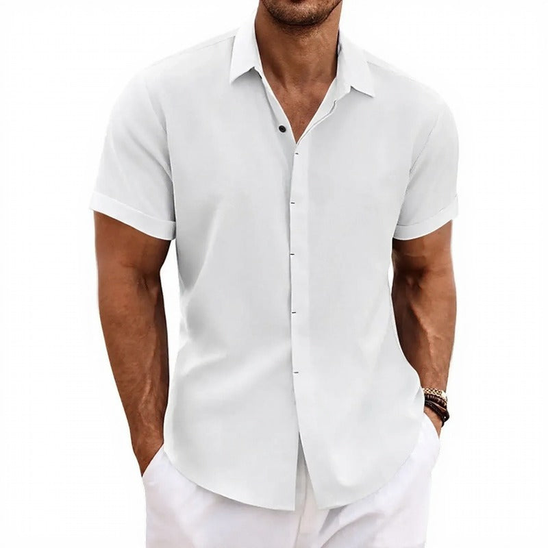 Arvian™-Hemd aus Baumwoll-Leinen im Lässig-Eleganten Stil