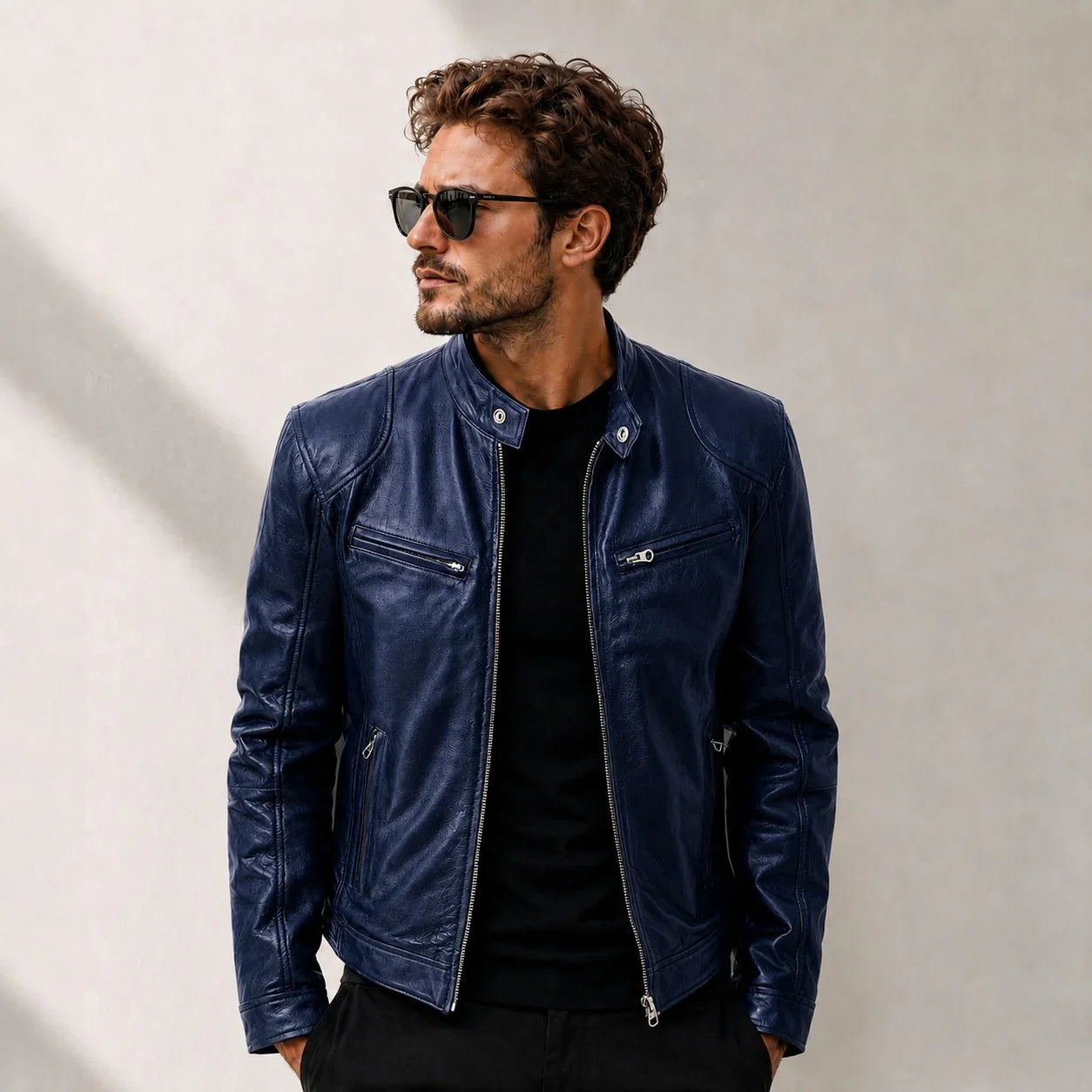 Yakuza™ Jacke aus Premium Leder mit Minimalistischem, Zeitlosem Design