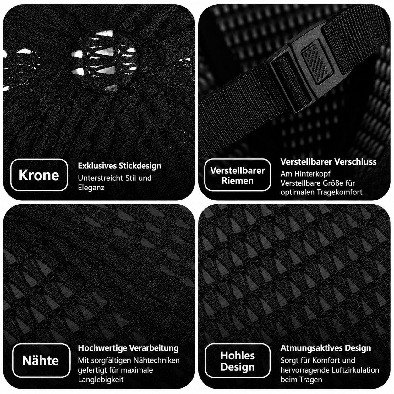Bristol™ Strickmütze aus Atmungsaktivem Gewebe mit Verstellbarer Passform
