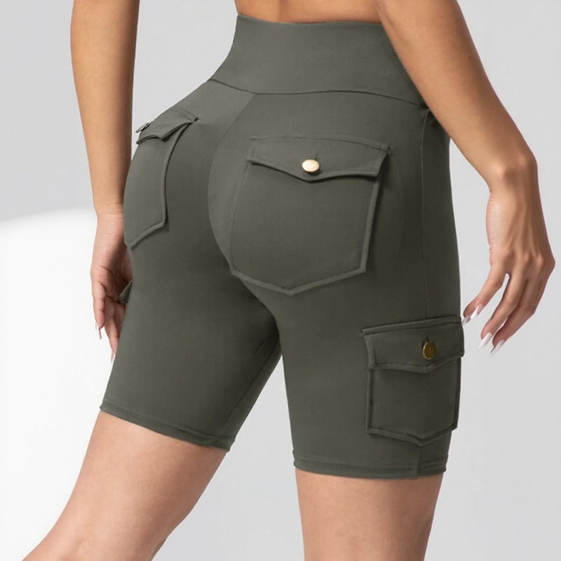 Auren Fit™ Cargo-Shorts Mit Push-Up-Effekt