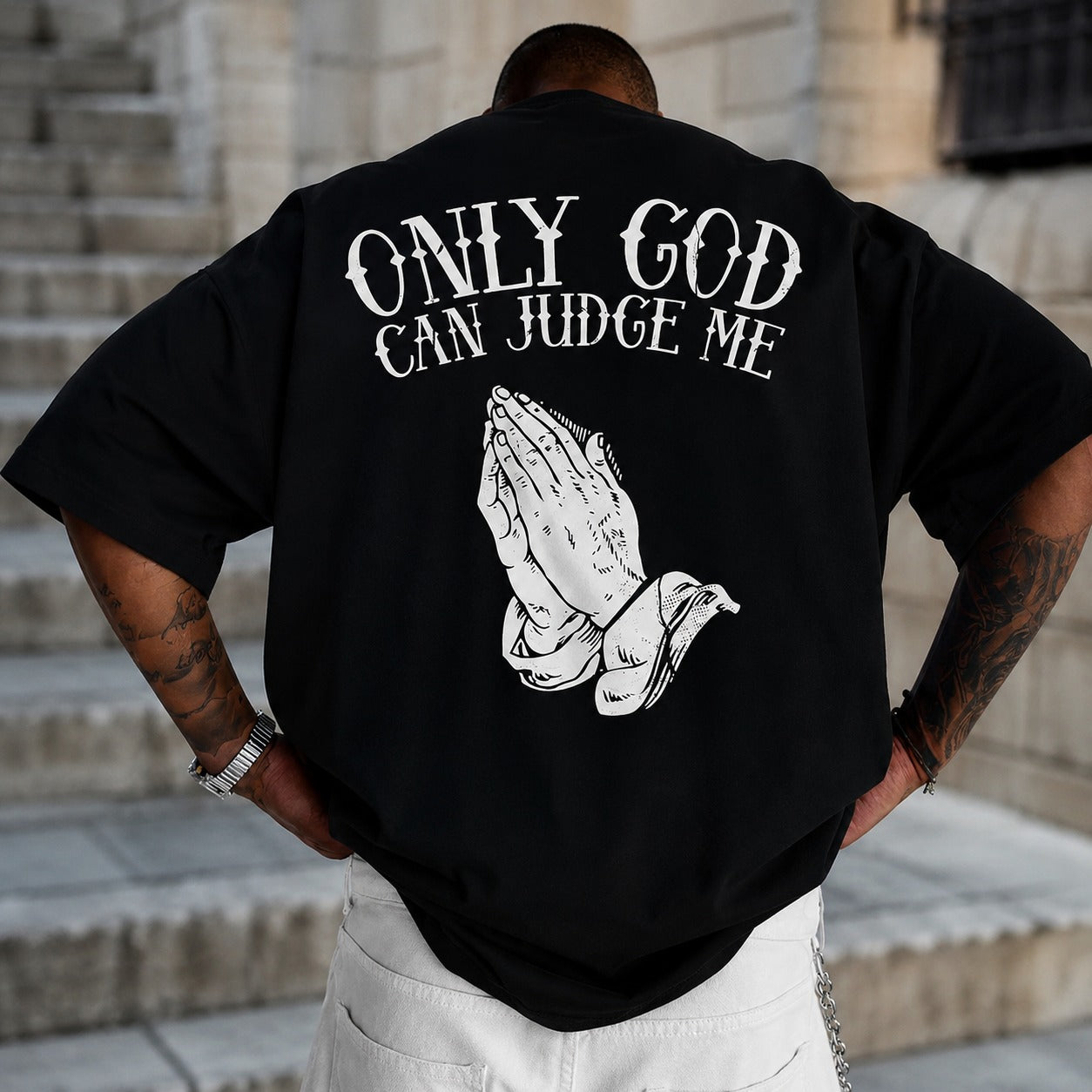 Caleb™ T-Shirt mit Streetwear-Style und Rückenprint