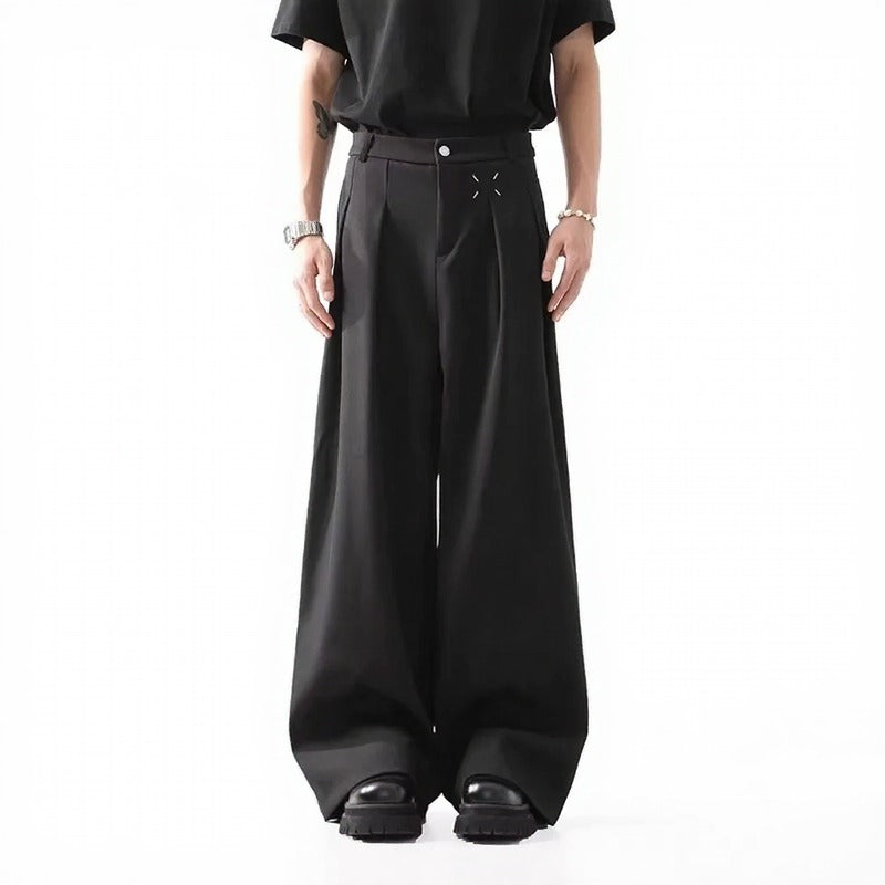 Kronos Flow™ Hose Aus Moderner Wide-Leg-Alfaiataria Mit Premium-Streetwear-Ästhetik