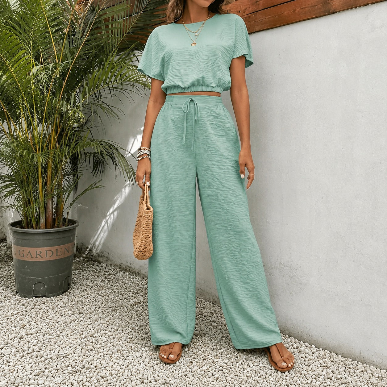 Juliette™ Premium-Viskose-Set mit Cropped-Bluse