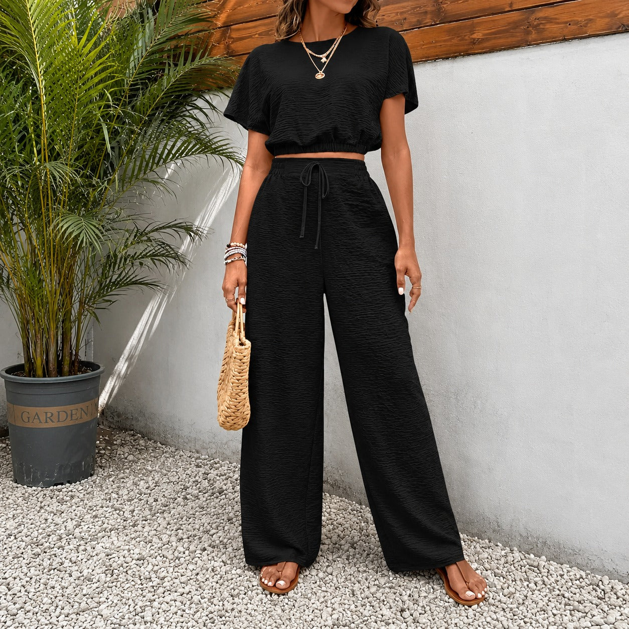 Juliette™ Premium-Viskose-Set mit Cropped-Bluse