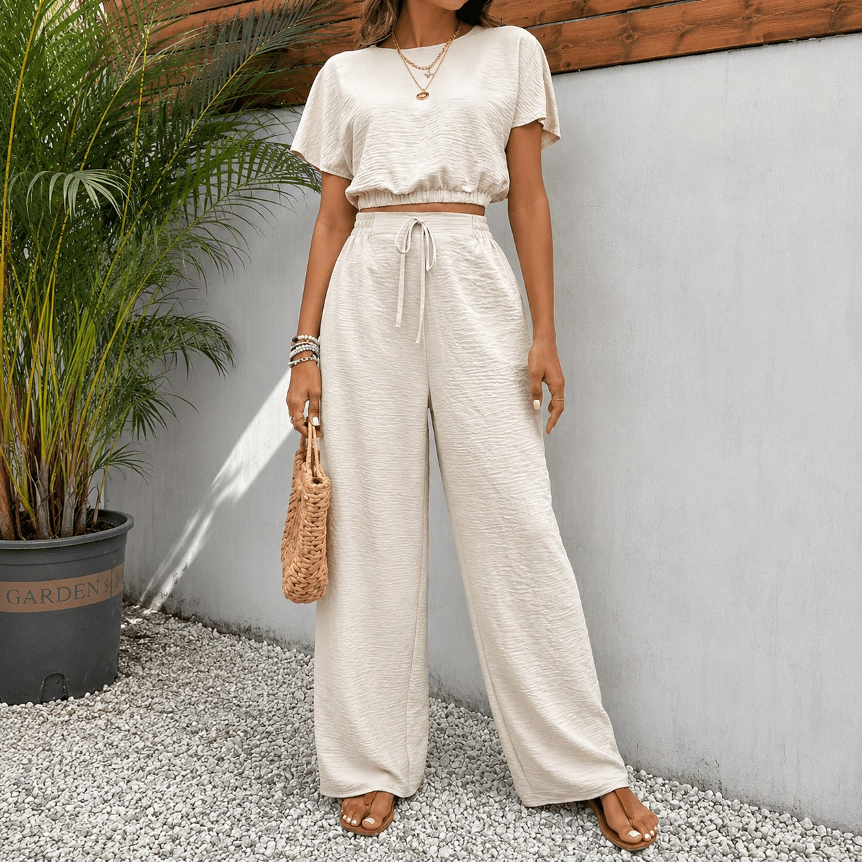 Juliette™ Premium-Viskose-Set mit Cropped-Bluse