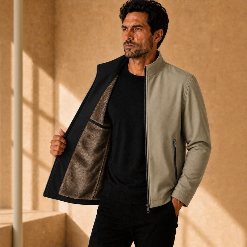 Harrington™ Jacke mit Samtweichem Innenfutter und Hohem Kragen