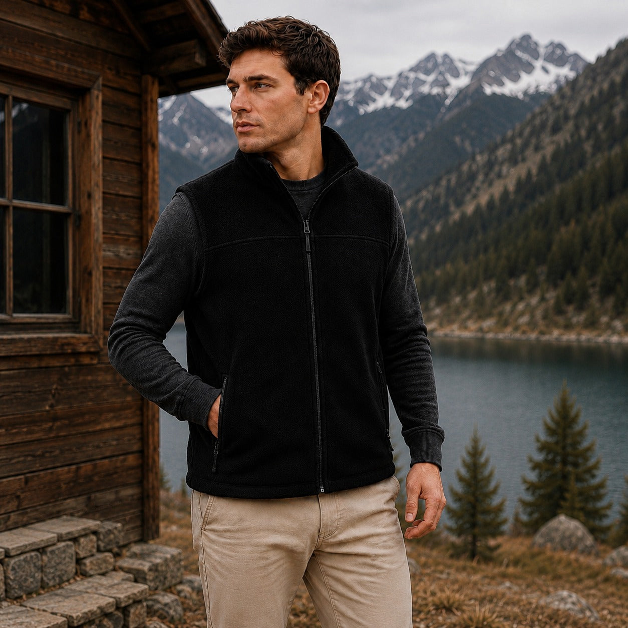 Timber™ Thermoweste mit Fleecefutter und Schützendem Stehkragen