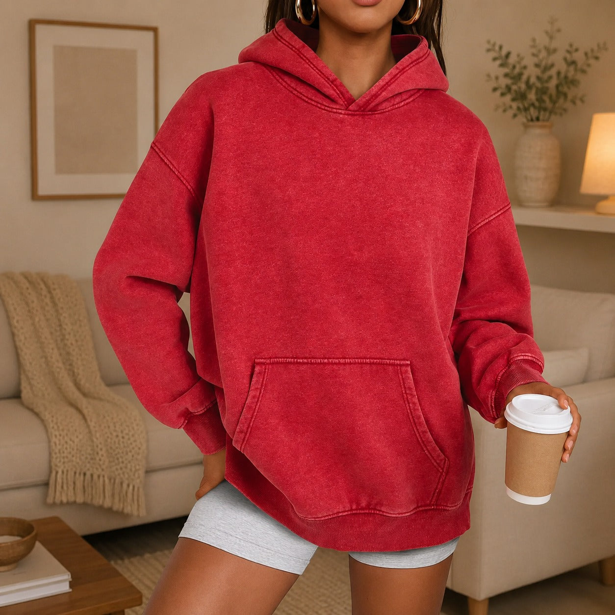 Kaja™ Oversize-Hoodie mit Kängurutasche
